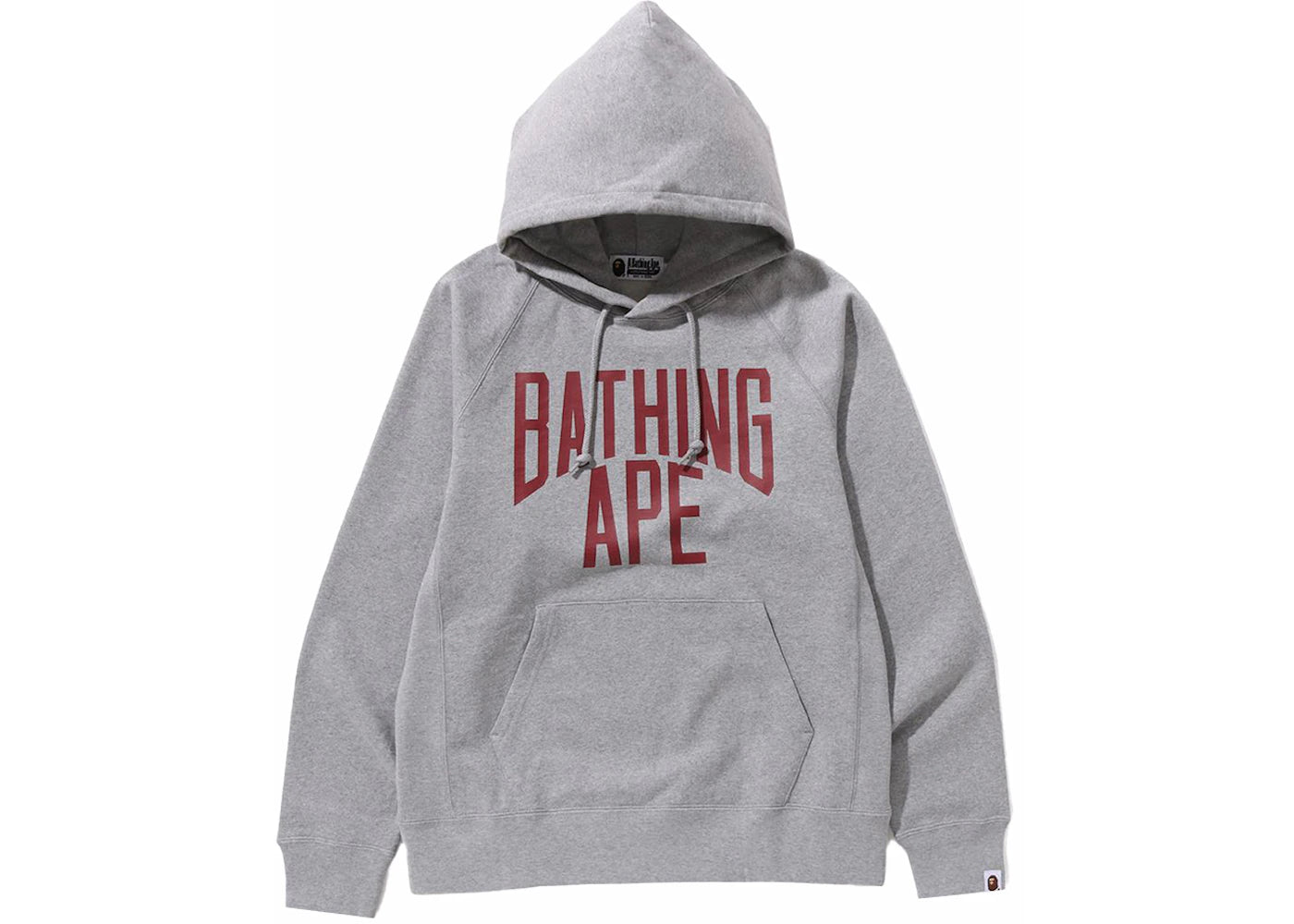 BAPE NYC Logo Pullover Hoodie Gray