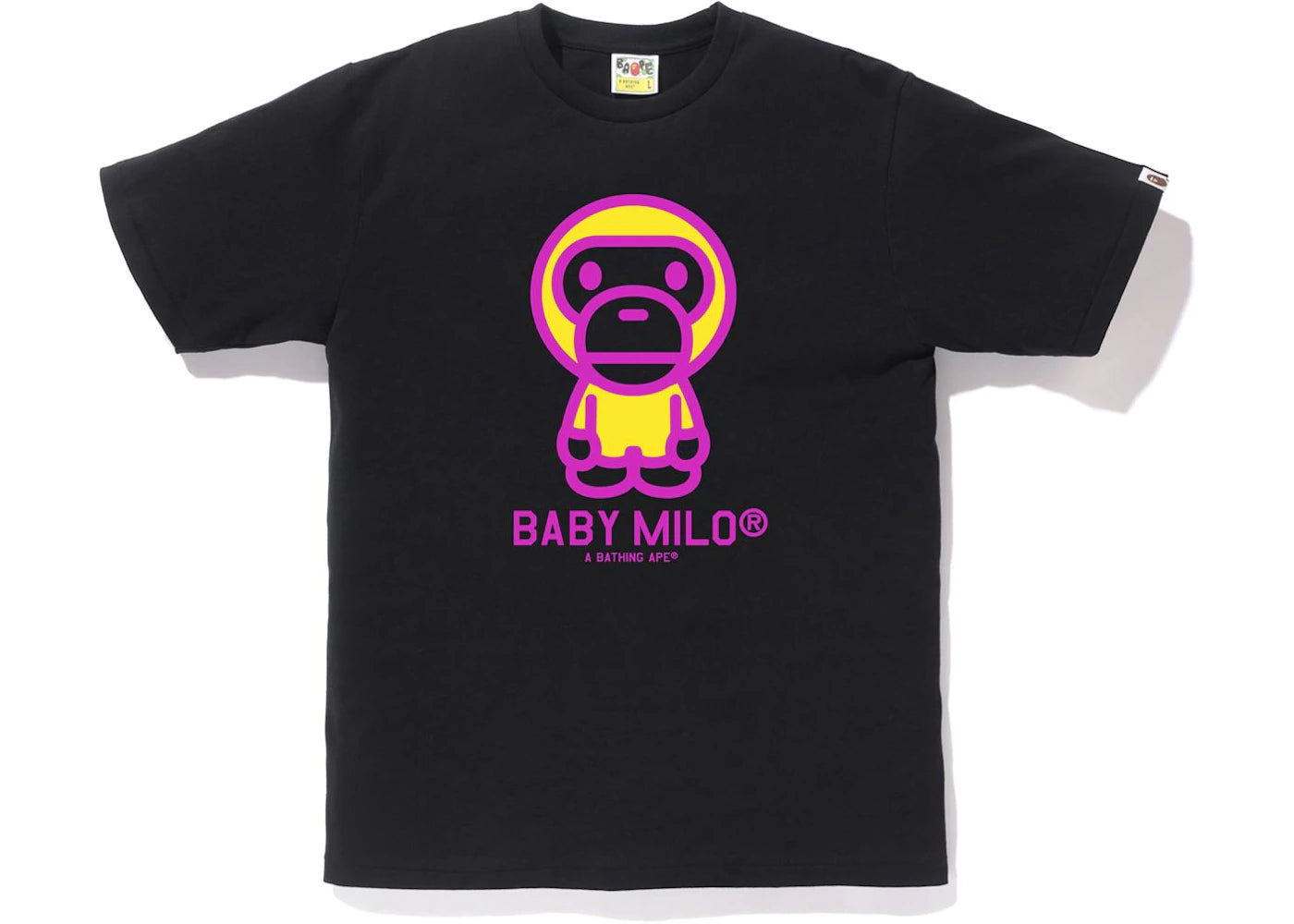 BAPE Neon Baby Milo Tee Black/Orange