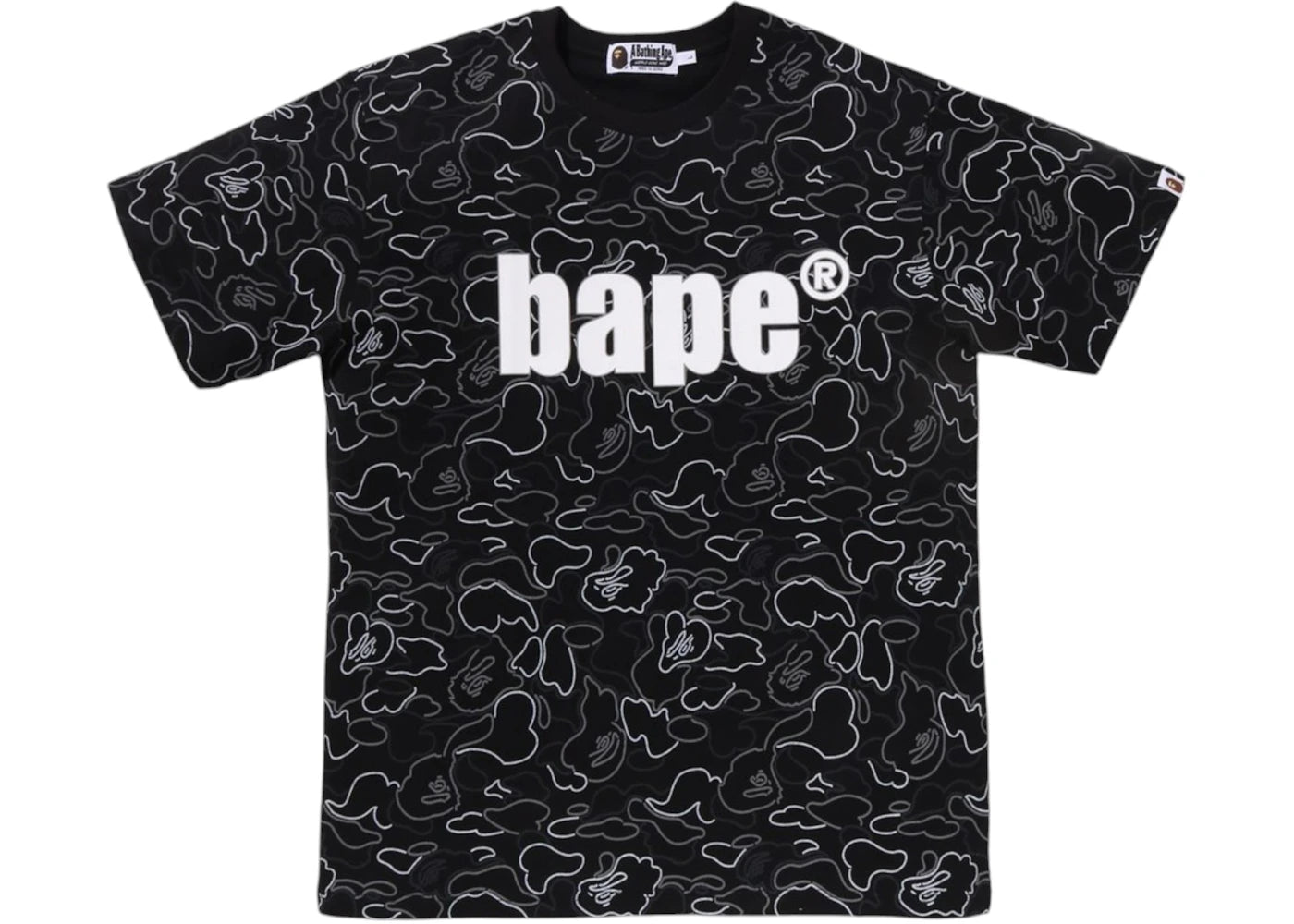 BAPE Neon Camo Tee Black