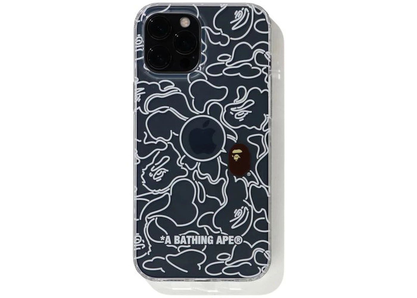 BAPE Neon Camo iPhone 12/12 Pro Case Clear