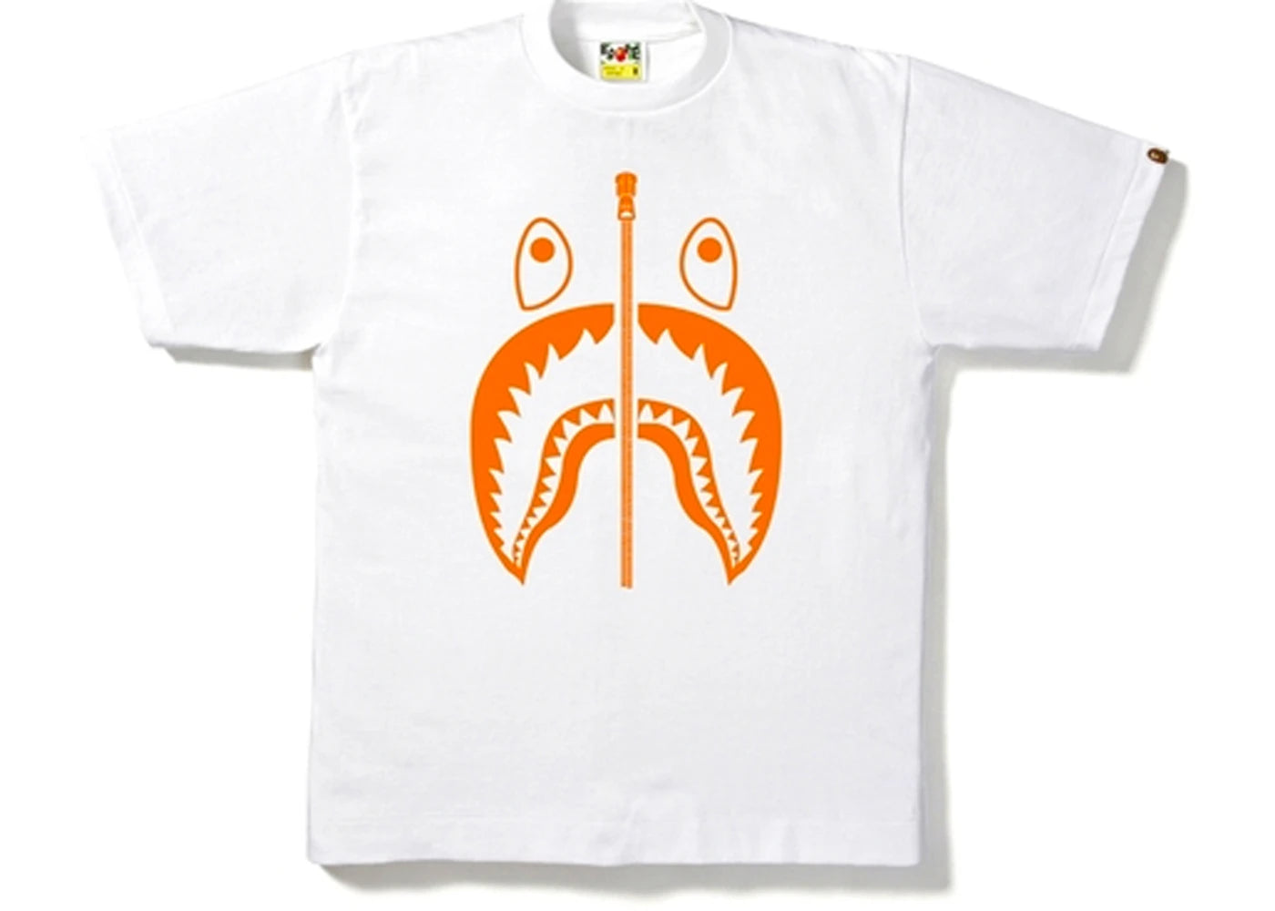 BAPE Neon Shark Tee White/Orange