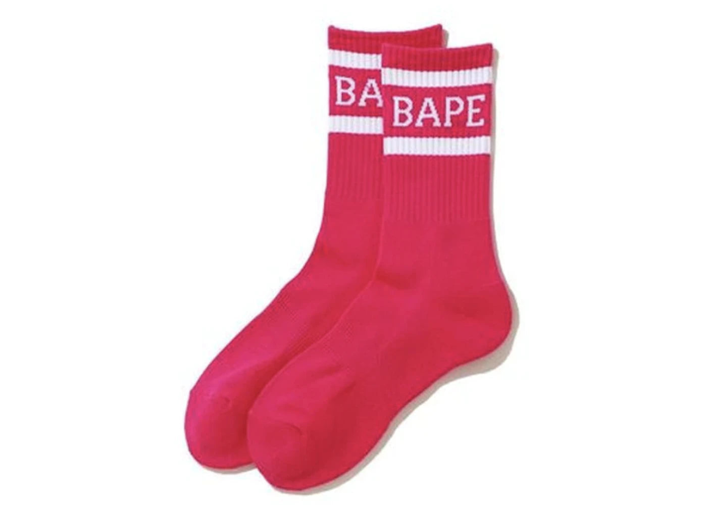 BAPE Neon Socks Pink