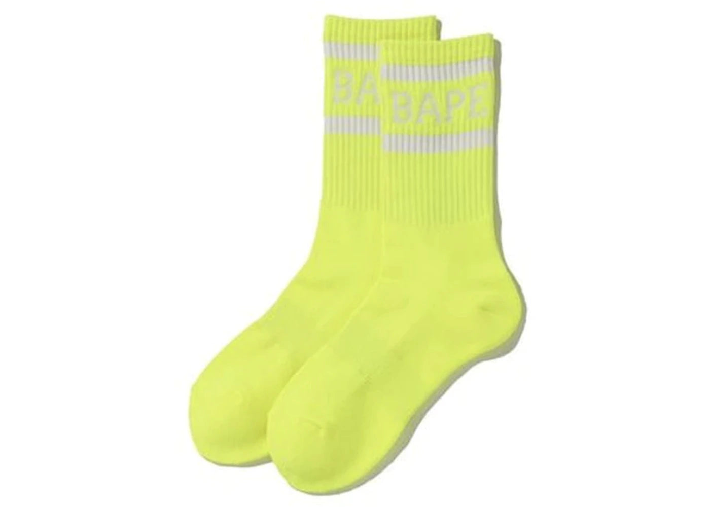 BAPE Neon Socks Yellow