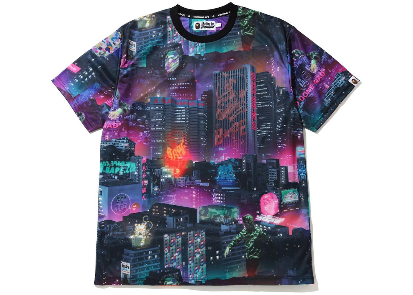 BAPE Neon Tokyo T-shirt Black