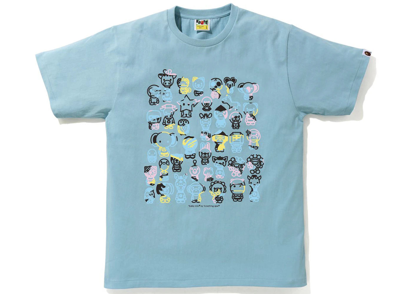 BAPE New Multi Camo A To Z Tee Blue