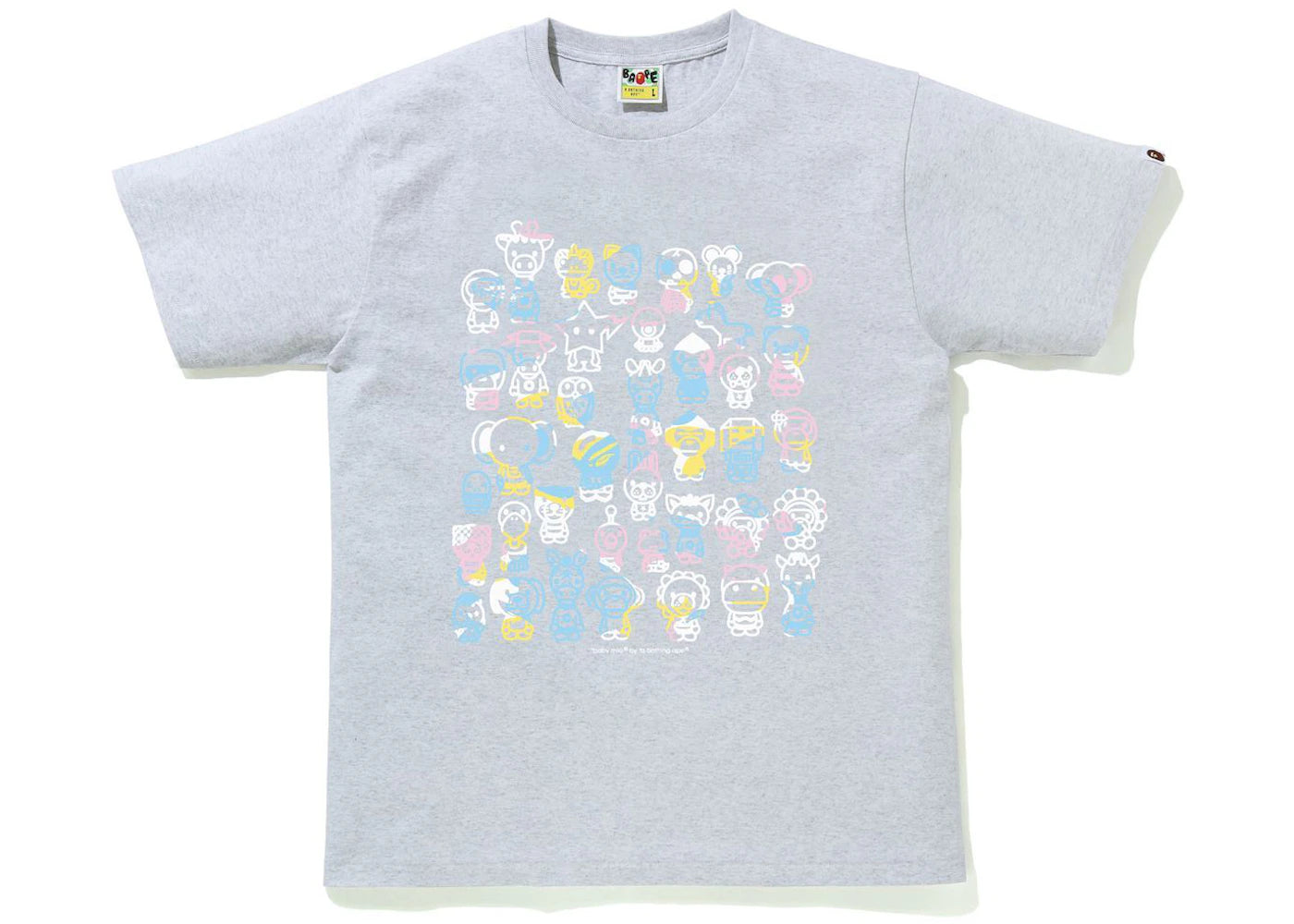 BAPE New Multi Camo A To Z Tee Grey