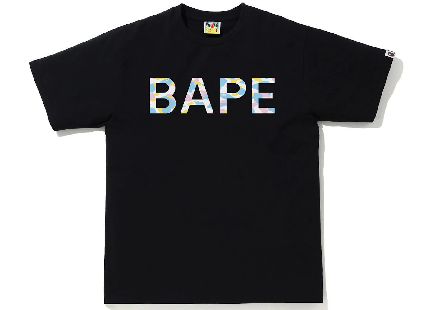 BAPE New Multi Camo BAPE Tee Black