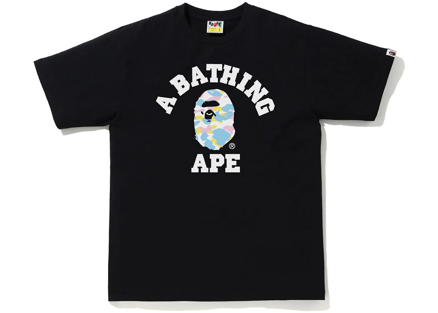 BAPE New Multi Camo College Tee Black