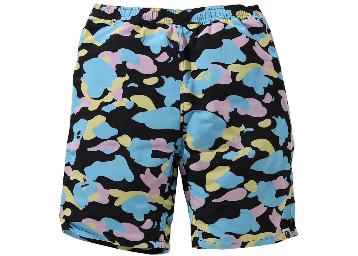 BAPE New Multi Camo Track Shorts Black