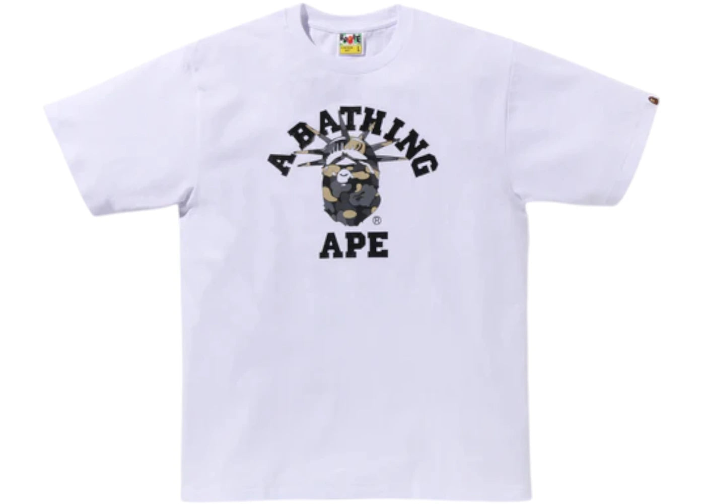 BAPE New York Madison Avenue 3rd Anniversary College Tee White