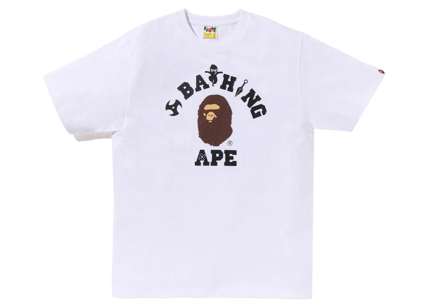 BAPE Ninja College Tee White