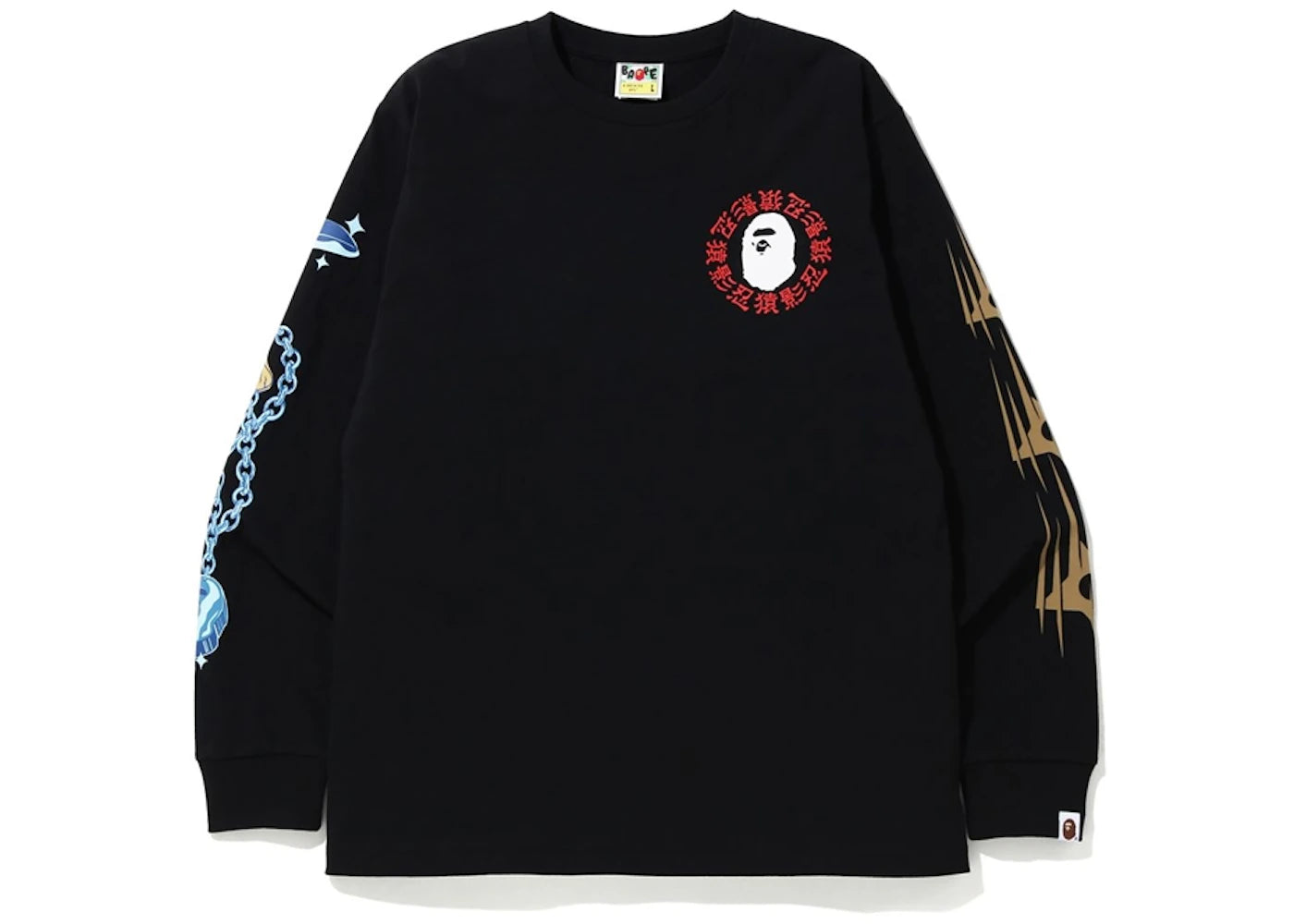 BAPE Ninja L/S Tee Black