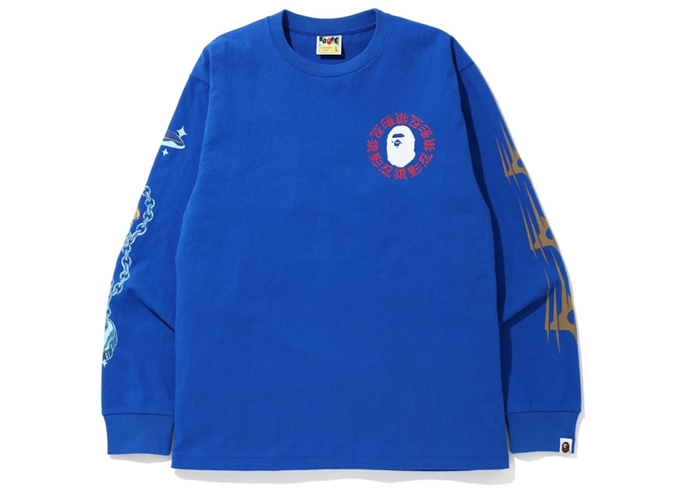 BAPE Ninja L/S Tee Blue