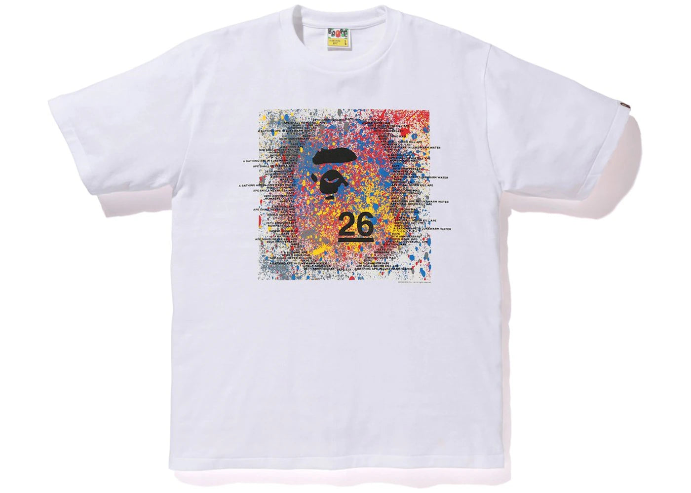 BAPE Nowhere 26th Anniversary Tee White