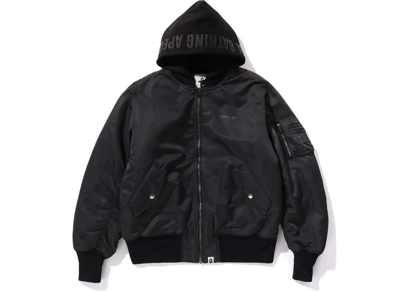BAPE Nylon MA-1 Jacket Black