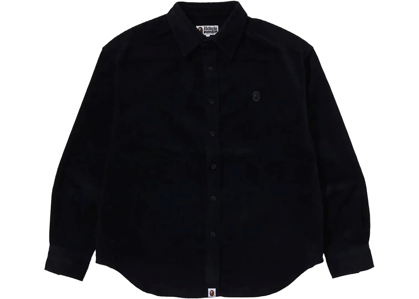 BAPE One Point Corduroy L/S Shirt Charcoal