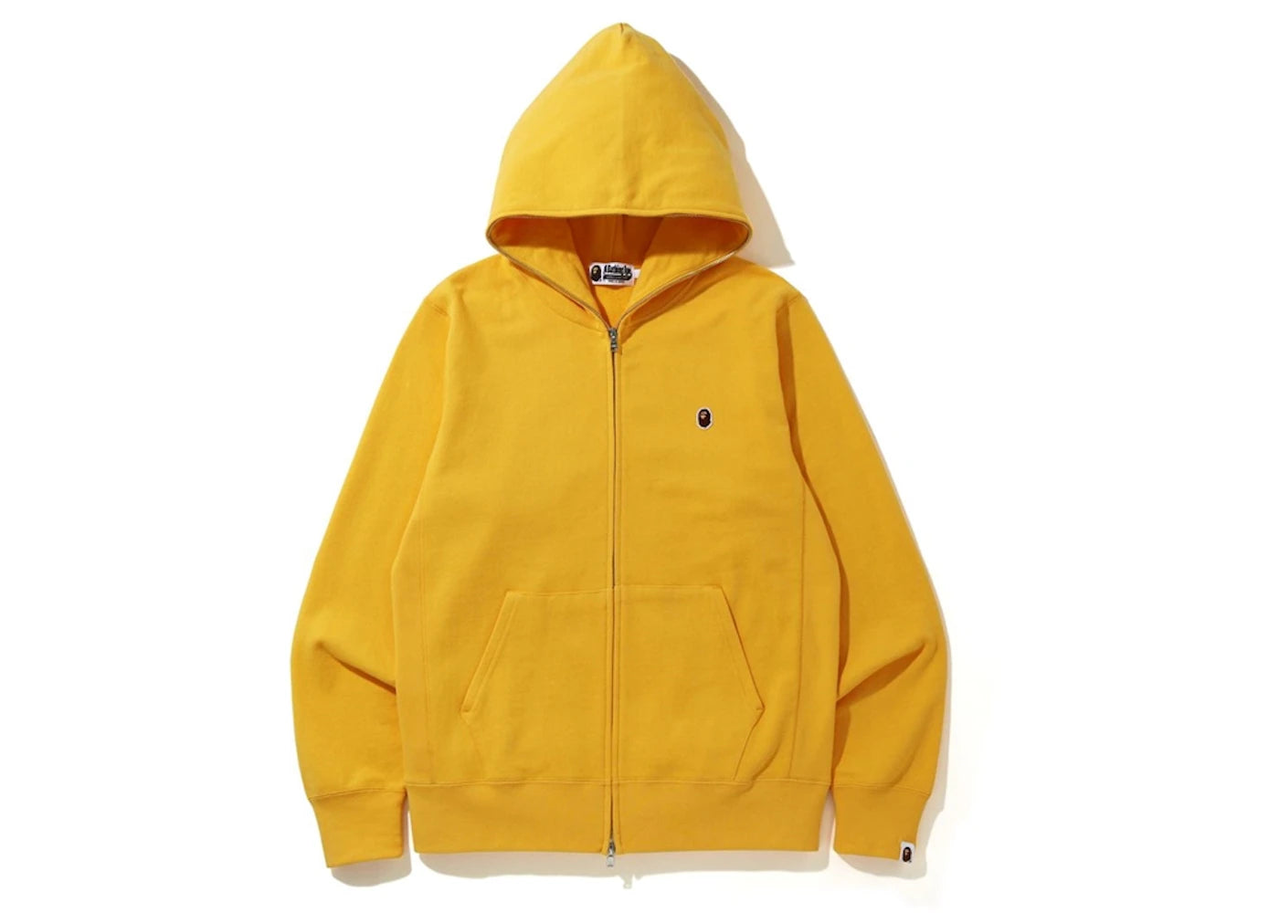 BAPE One Point Full Zip Hoodie Yellow