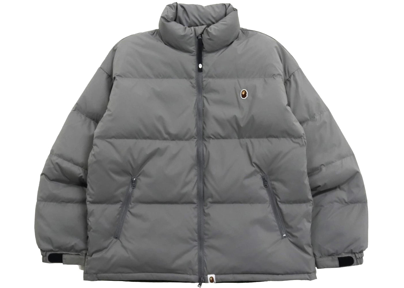 BAPE One Point Loose Fit Down Jacket Gray