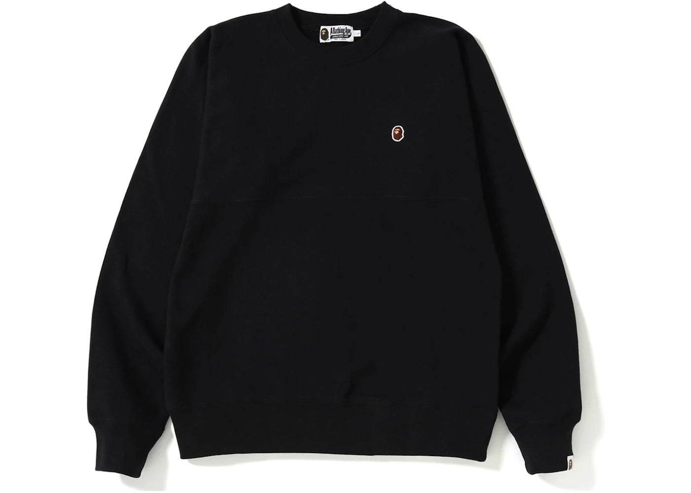 BAPE One Point Mix Camo Big Logo Crewneck Black