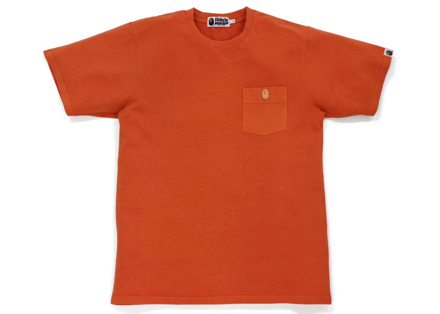 BAPE One Point Overdye Pocket Tee Orange