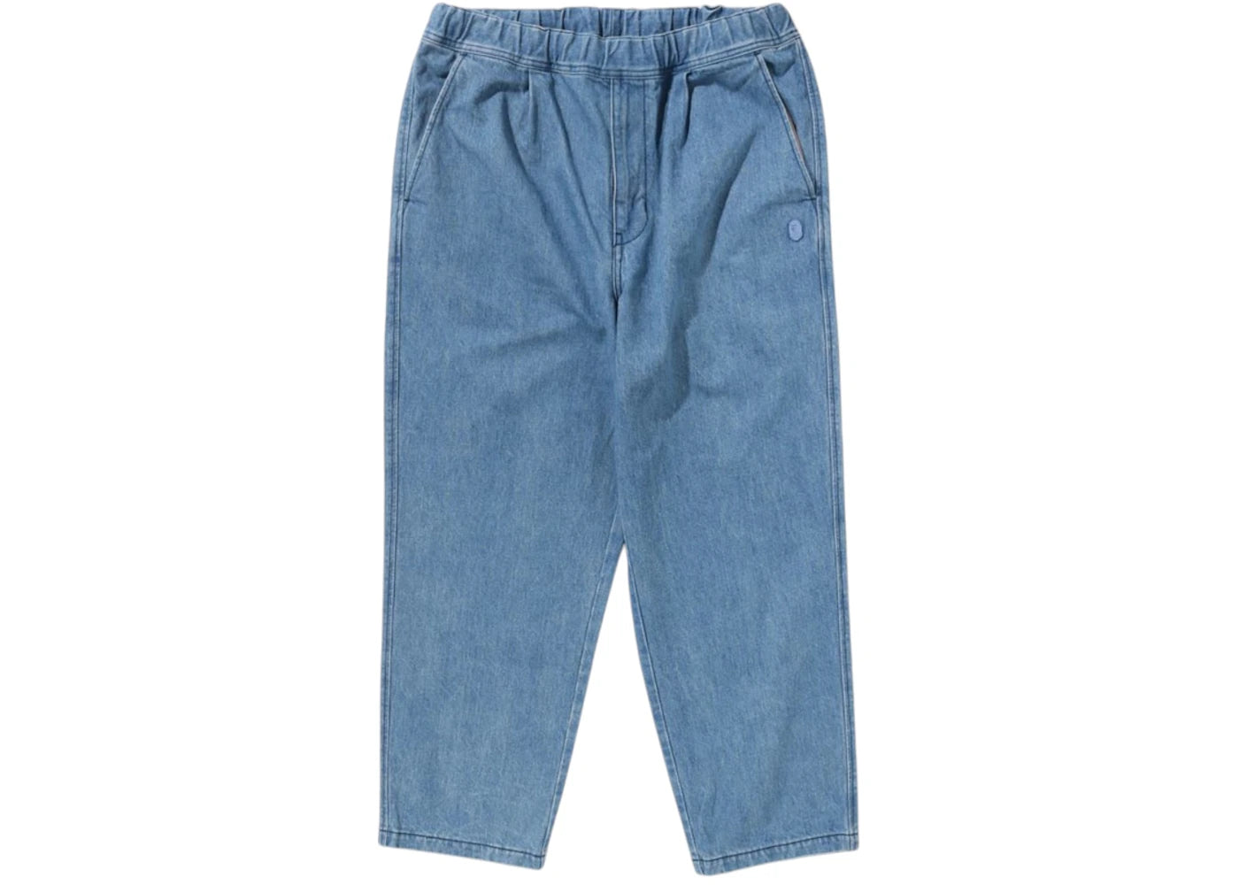 BAPE One Point Relaxed Fit 13oz Denim Pants Light Indigo
