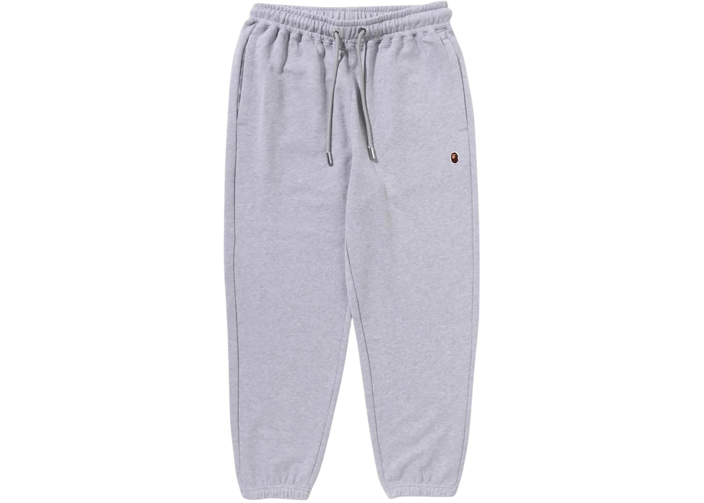 BAPE One Point Relaxed Fit Sweat Pants Gray