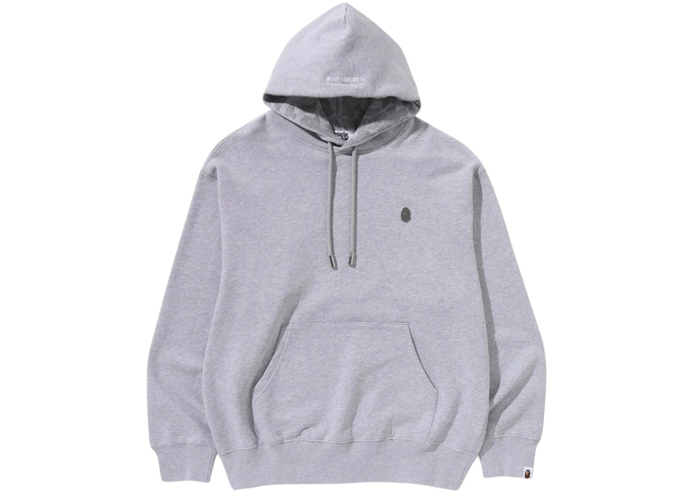 BAPE One Point Relaxed Pullover Hoodie Grey