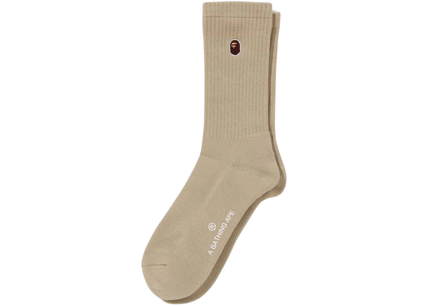 BAPE One Point Socks Beige