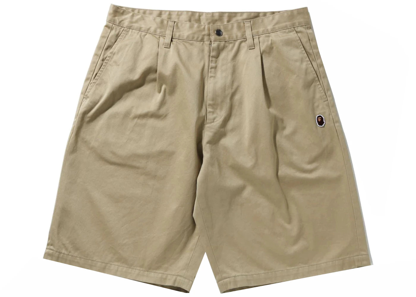 BAPE One Point Wide Fit Chino Shorts Beige