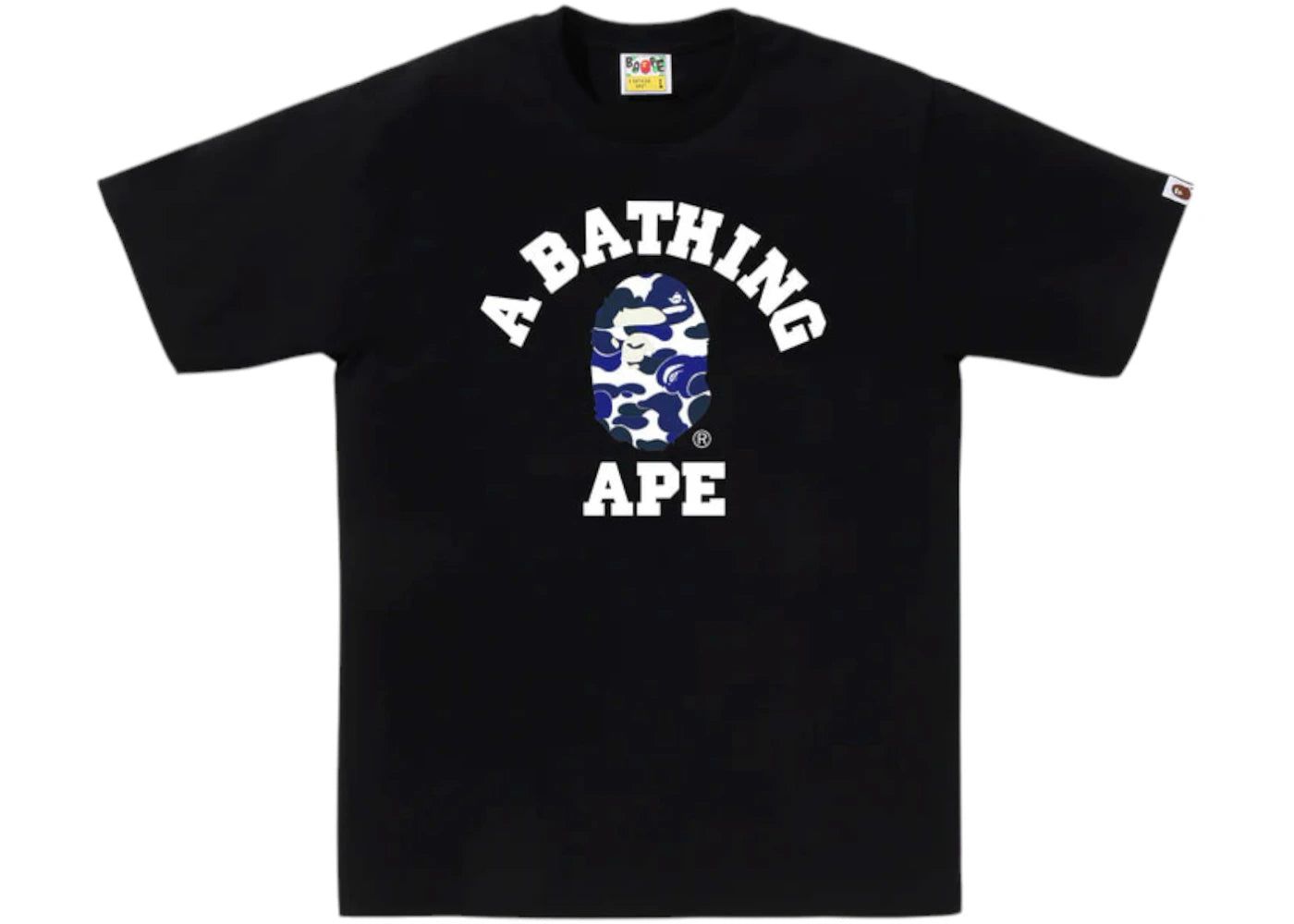 BAPE Online Exclusive College Bapec Tee Black