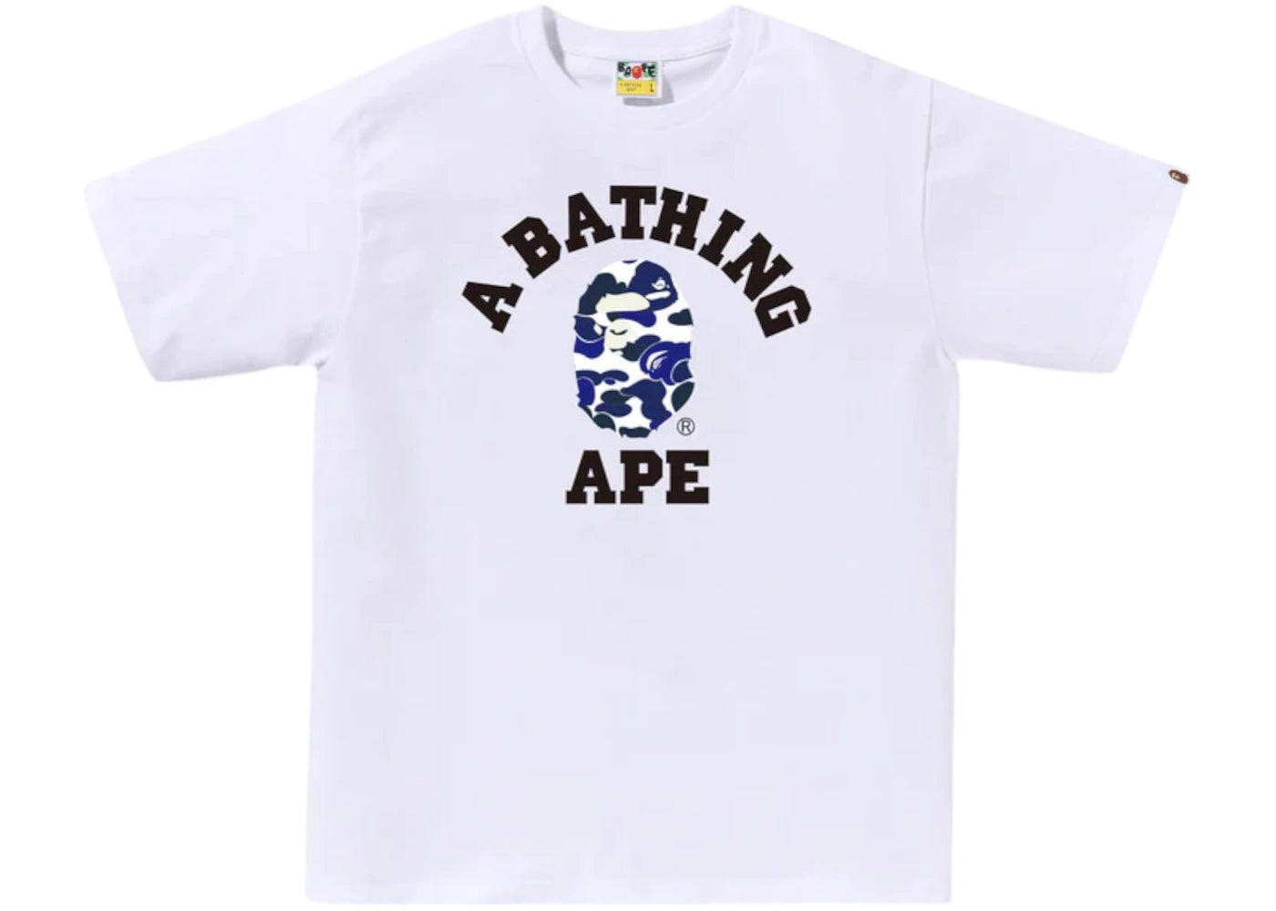 BAPE Online Exclusive College Bapec Tee White