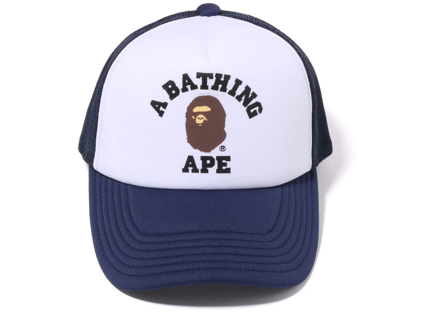 BAPE College Mesh Cap Navy