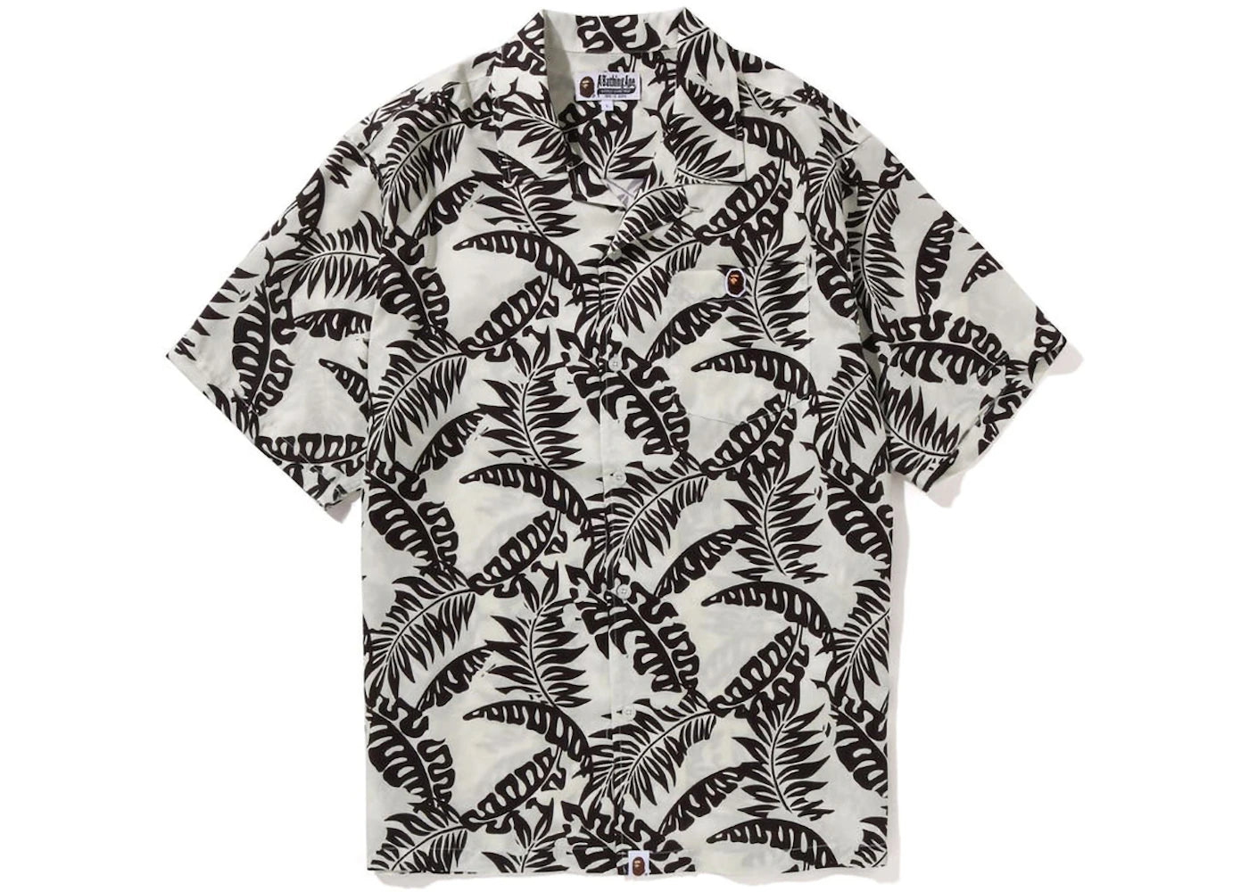 BAPE Open Collar Shirt White