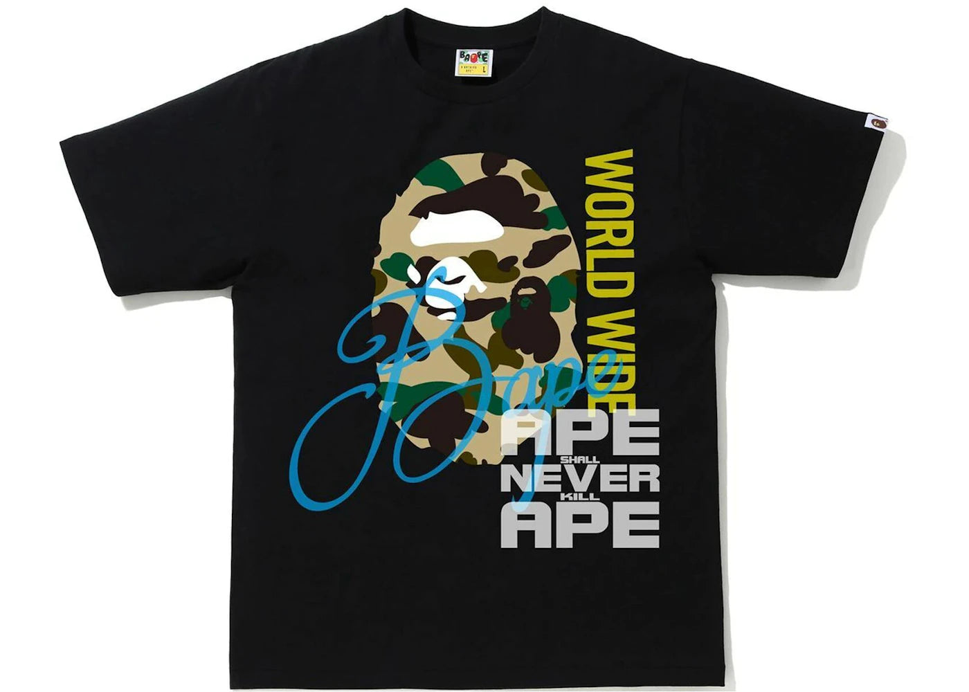 BAPE Over Print Tee Black