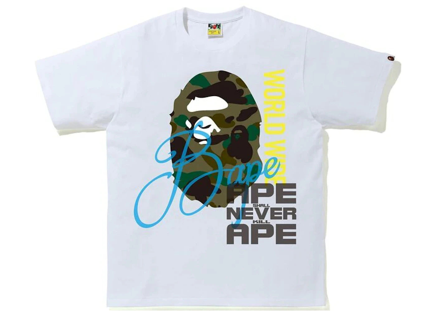 BAPE Over Print Tee White