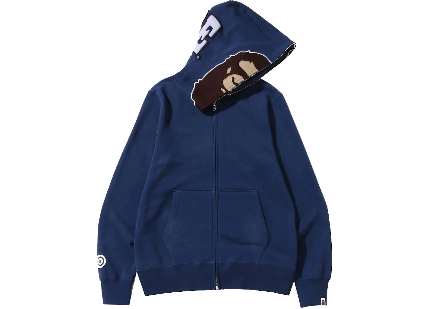 BAPE Overdye 2nd Ape Full Zip Hoodie Navy