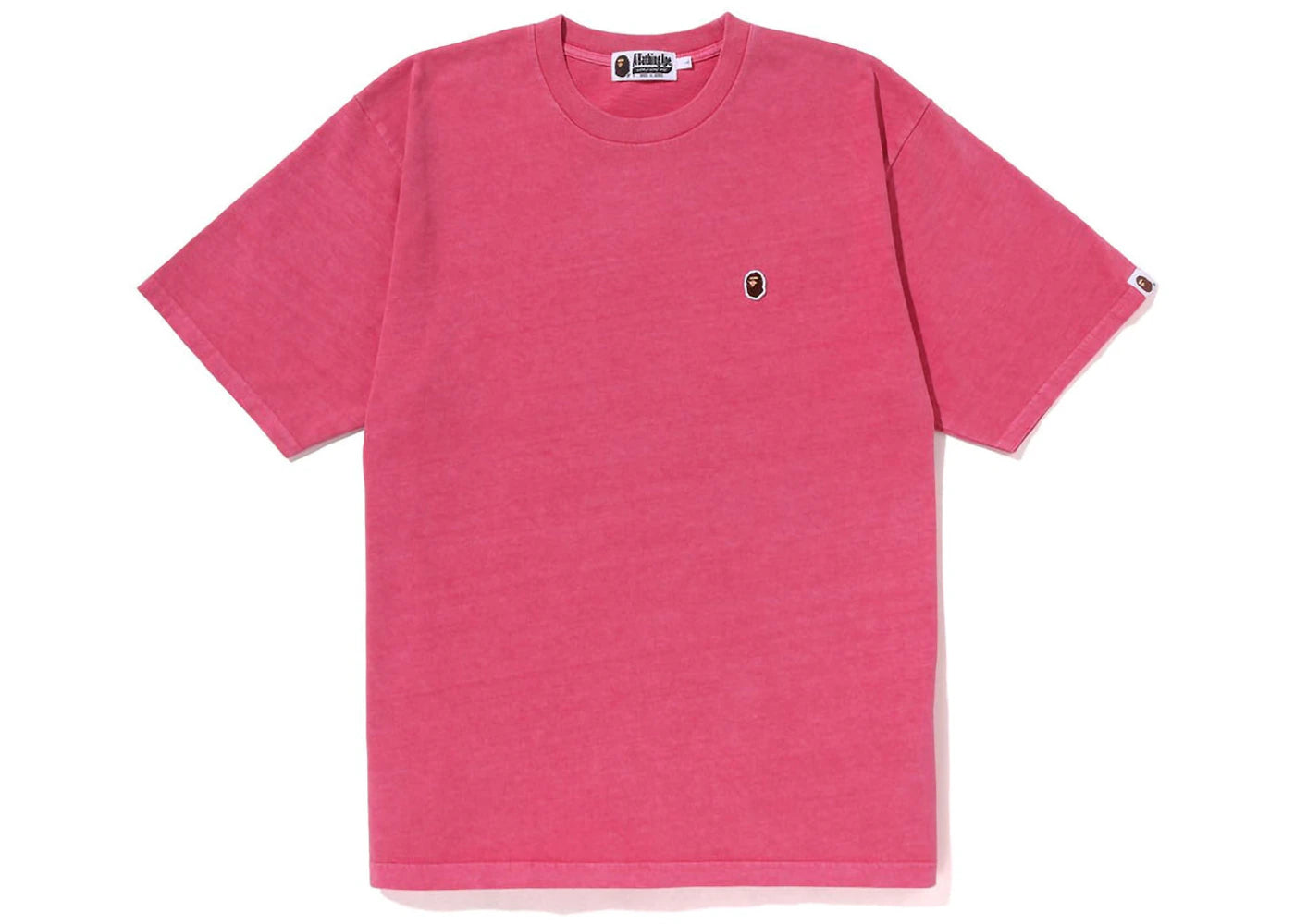 BAPE Overdye Ape Head One Point Relaxed Fit Tee Pink