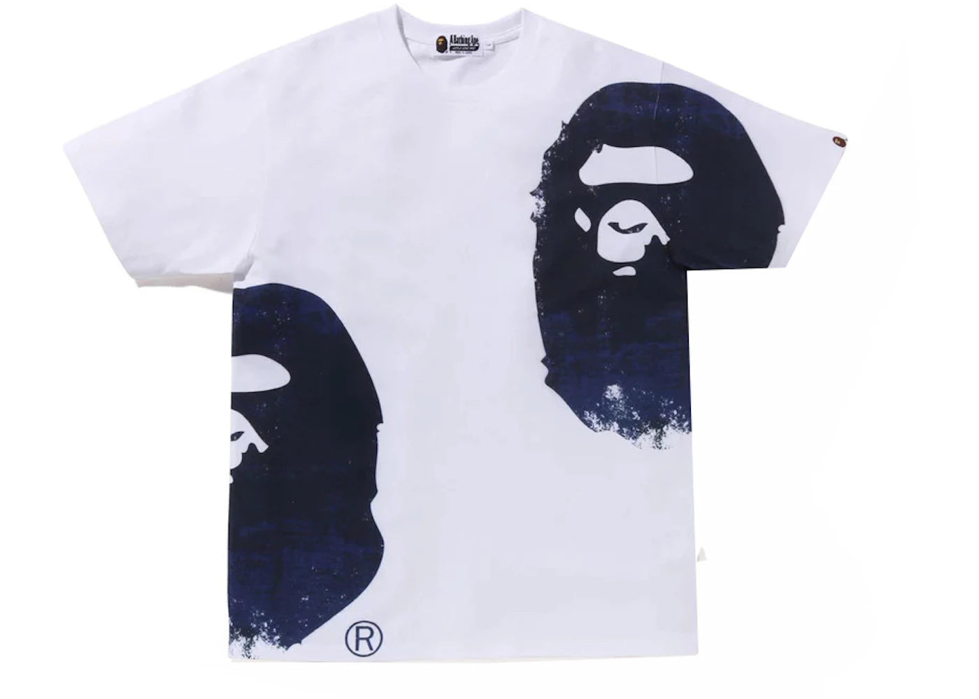 BAPE Overprinted Multi Ape Head Tee White