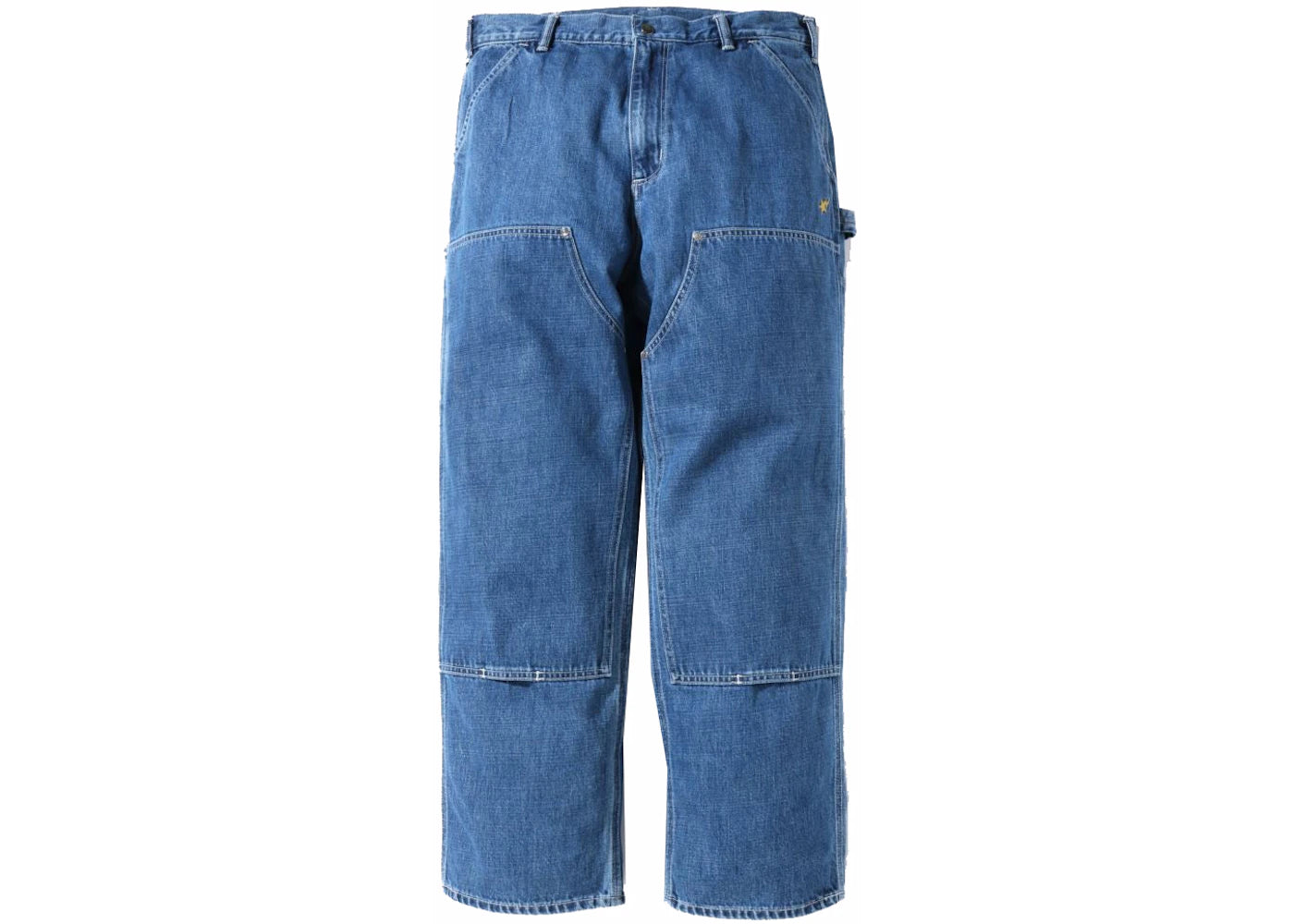 BAPE Painter Denim Pants Indigo