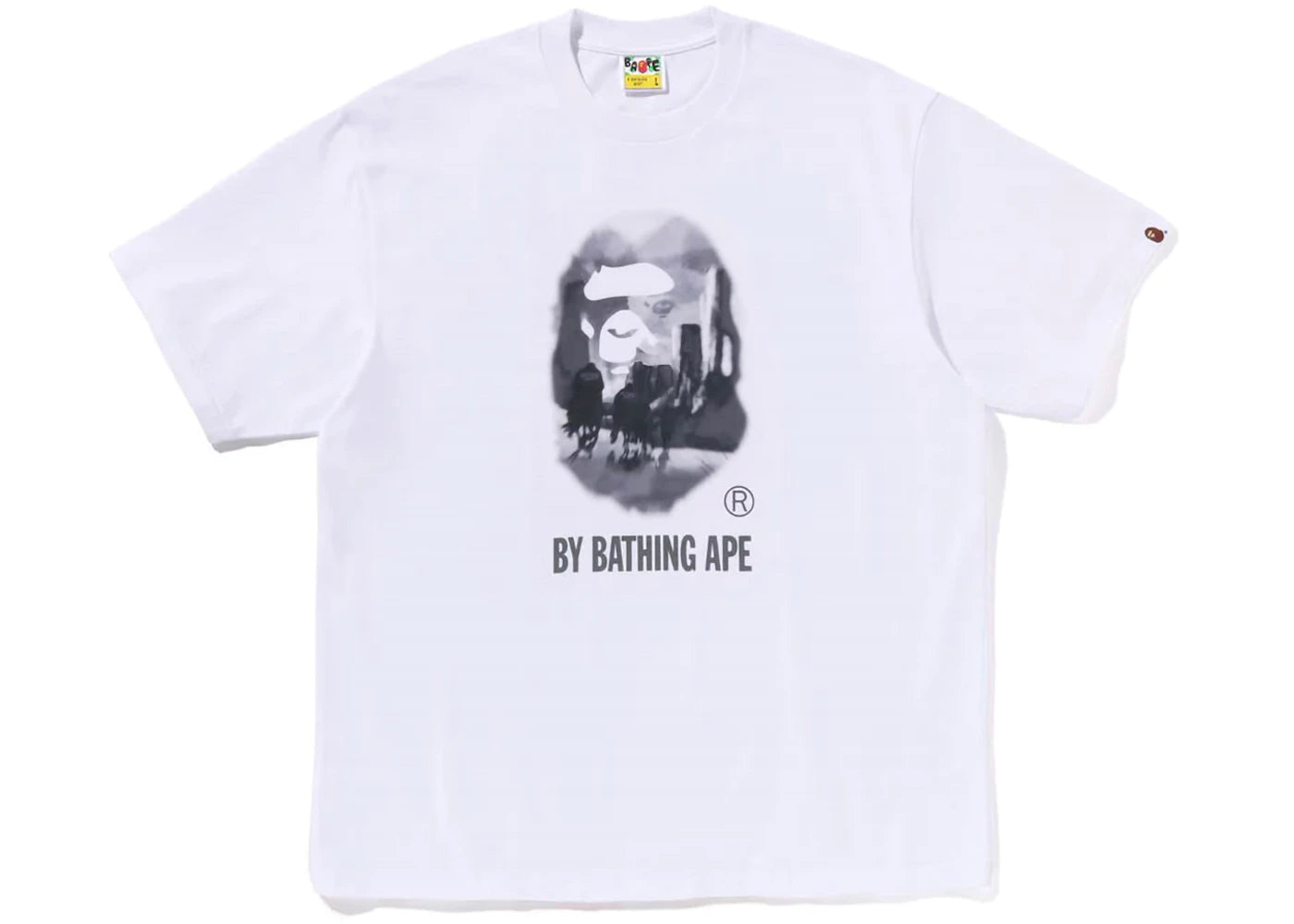 BAPE Painting By Bathing Ape Relaxed Fit Tee White