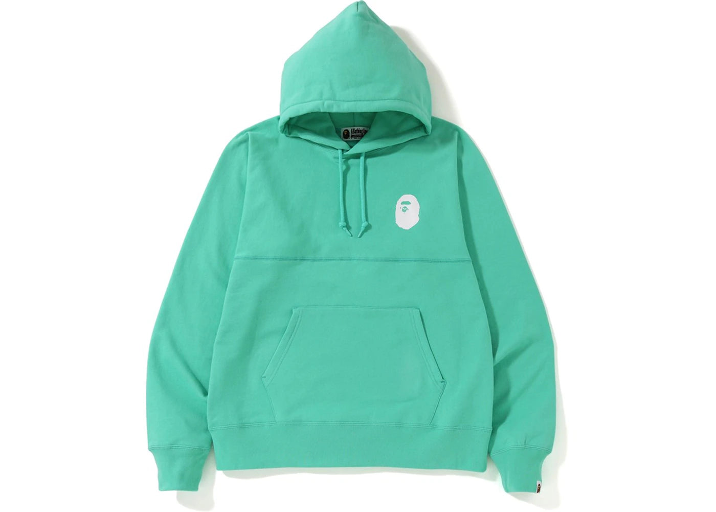 BAPE Pastel Color Big Logo Wide Pullover Hoodie Green