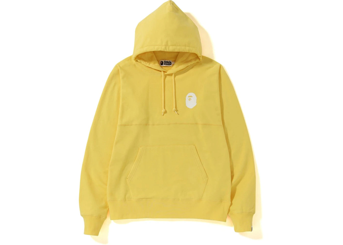 BAPE Pastel Color Big Logo Wide Pullover Hoodie Yellow