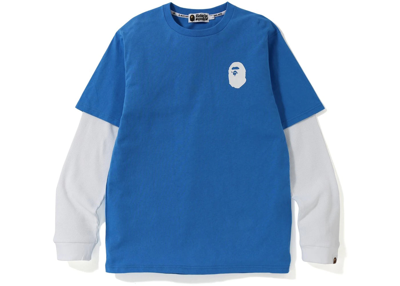 BAPE Pastel Color Layered L/S Tee Blue