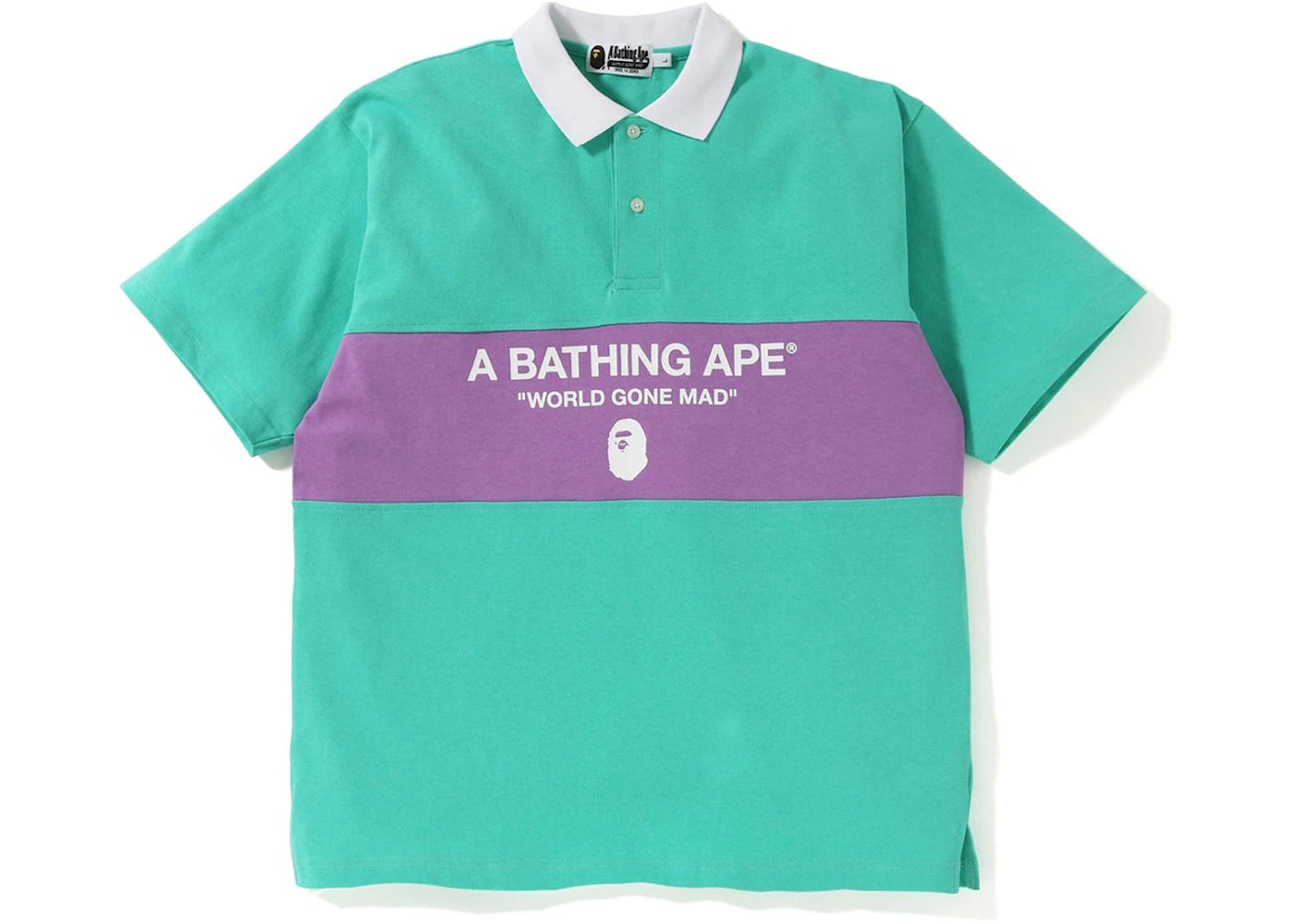 BAPE Pastel Color Relaxed Polo Green