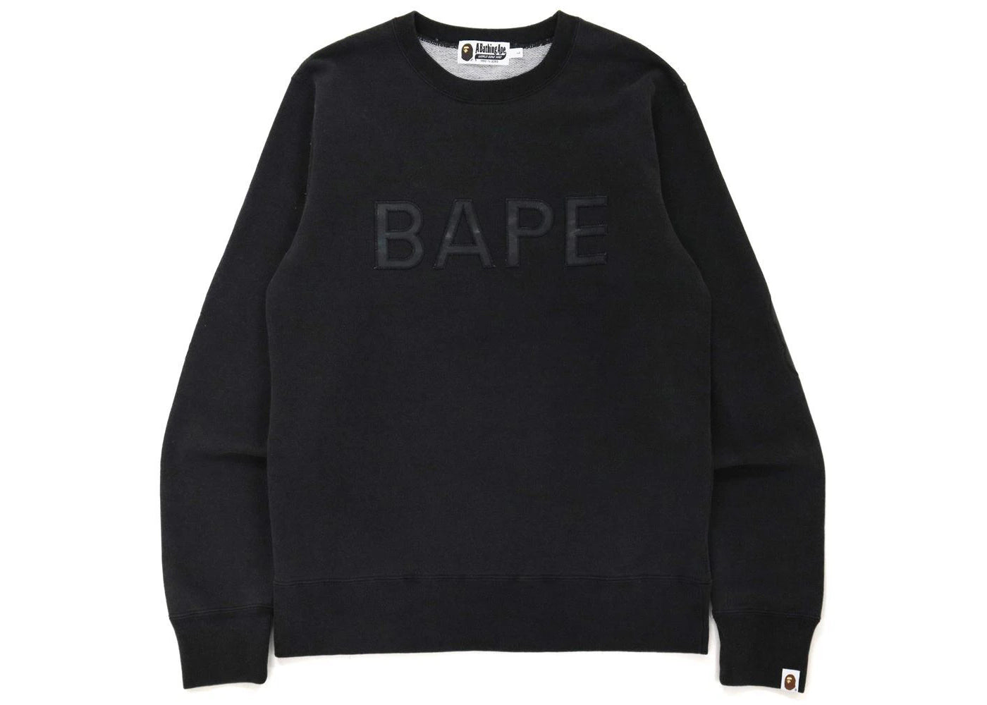 BAPE Patch Indigo Crewneck Black