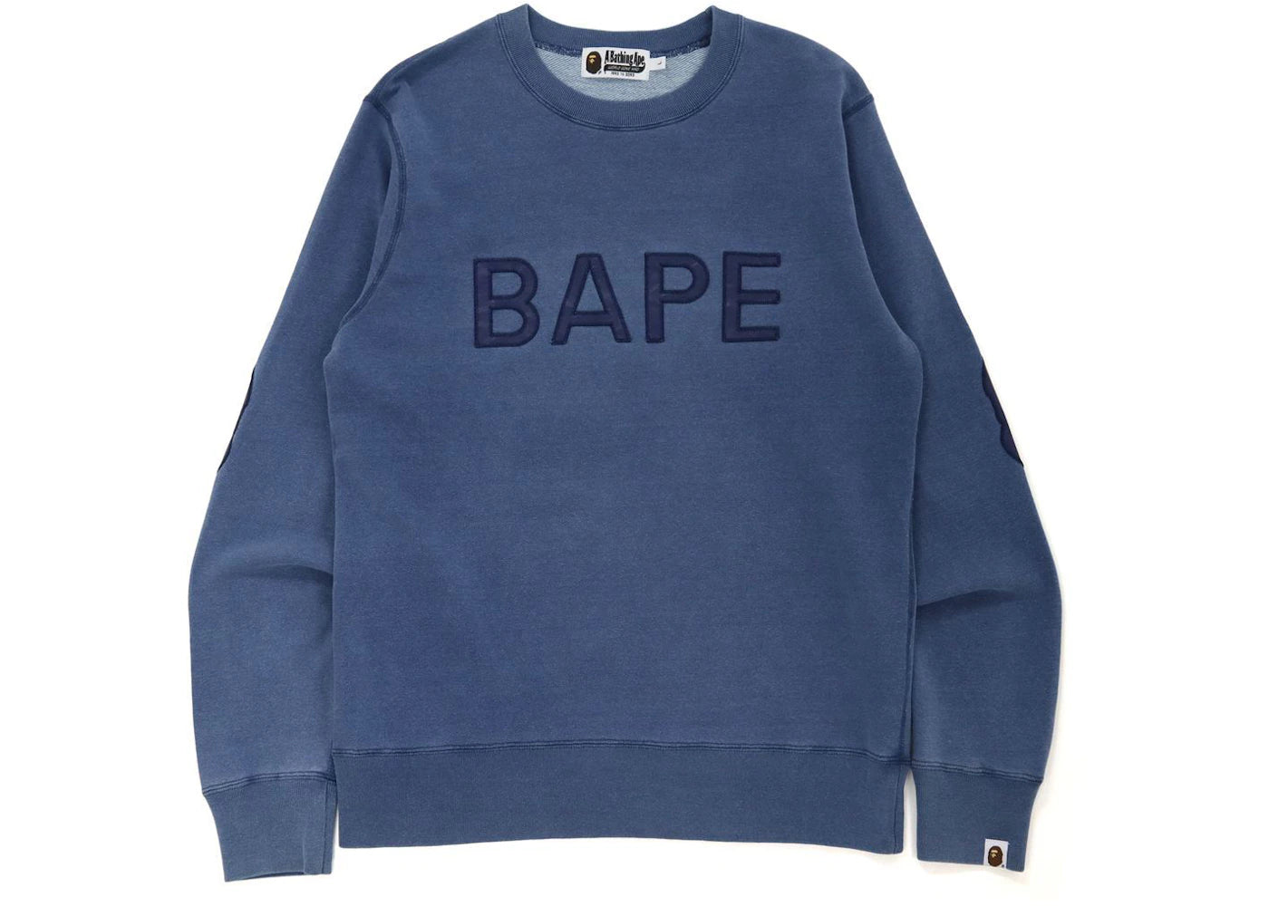 BAPE Patch Indigo Crewneck Indigo