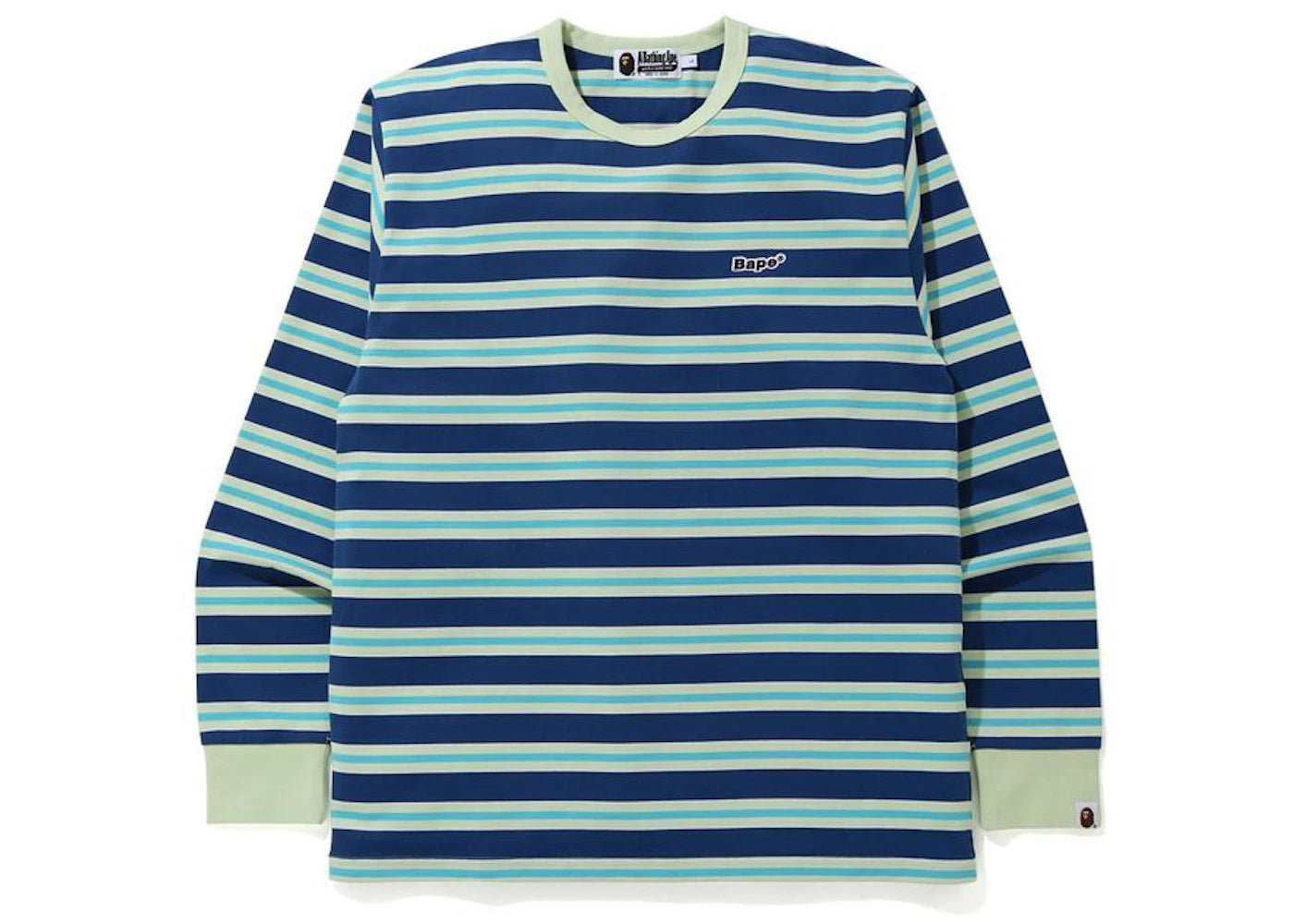 BAPE Patched Hoop L/S Tee Blue