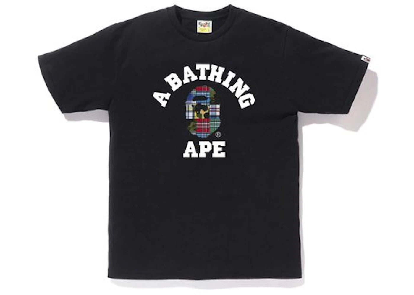 BAPE Patchwork College Patchwork Tee Black