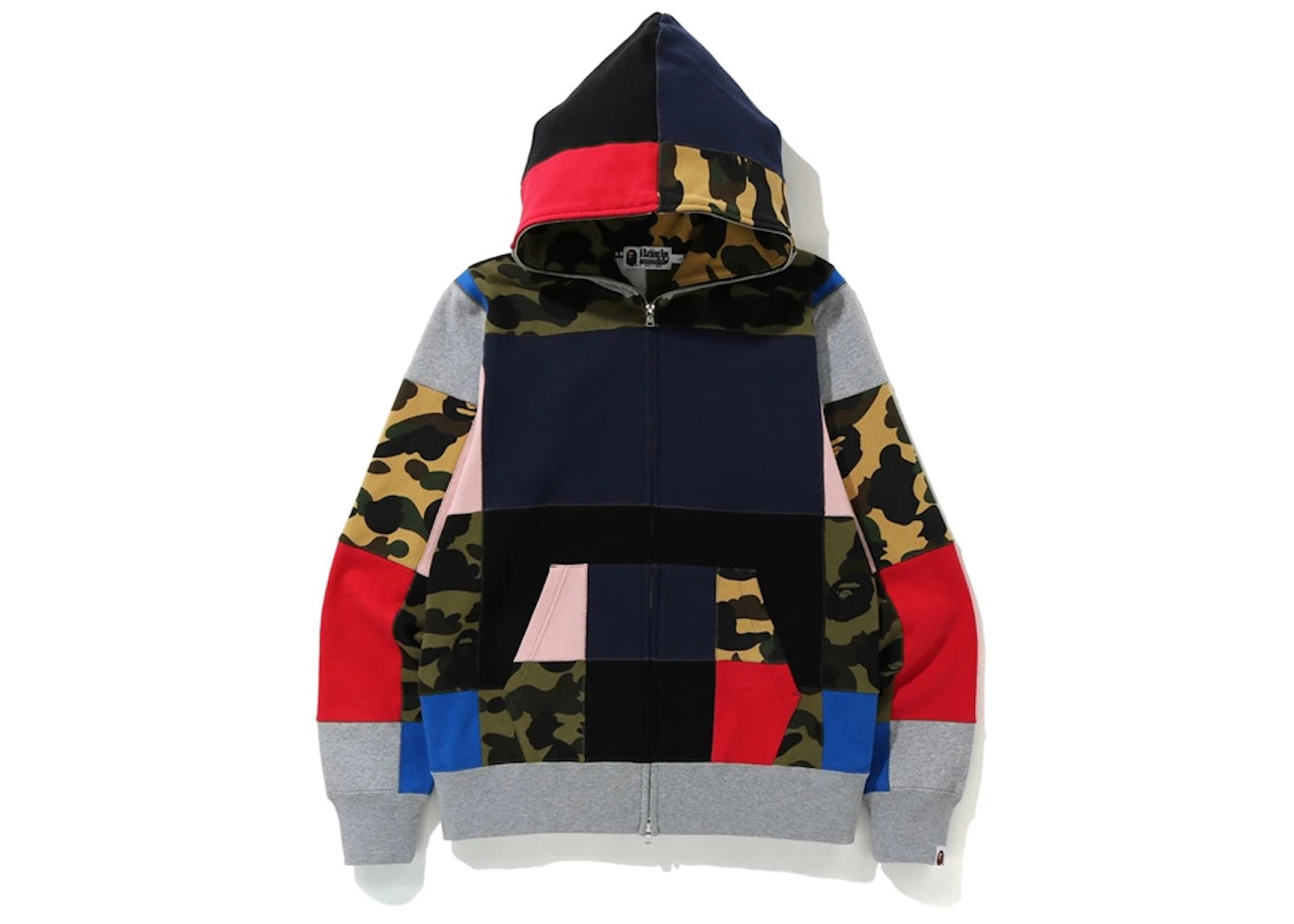 BAPE Patchwork Full Zip Hoodie Multi