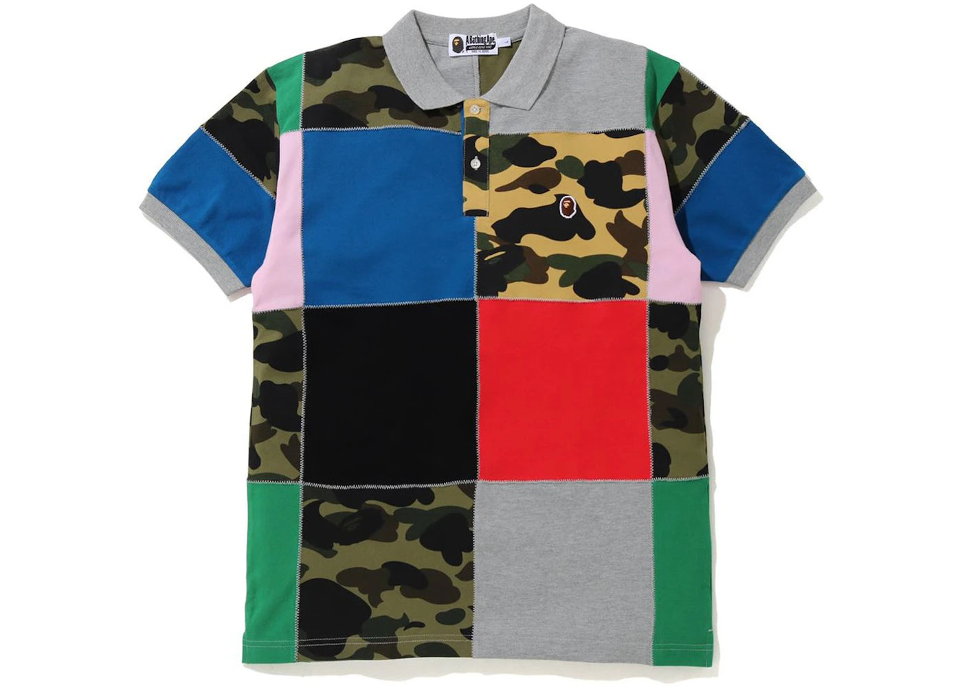 BAPE Patchwork Polo Multi